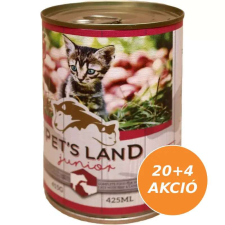 Pet s Land Cat Junior Konzerv Marhamáj-Bárányhús almával 24x415g macskaeledel