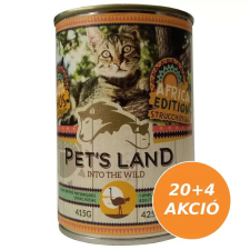 Pet s Land Cat konzerv Strucchússal Africa Edition 24x415g macskaeledel