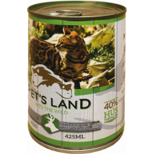  Pet s Land Cat Konzerv Vadhús répával 415g macskaeledel