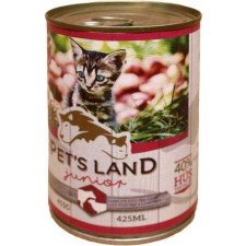 PET'S LAND Pet&#039;s Land Cat Junior konzerv marhamájjal, bárányhússal és almával (24 x 415 g) 9.96 kg macskaeledel