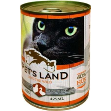 PET'S LAND Pet&#039;s Land Cat konzerv baromfival (48 x 415 g) 19.92 kg macskaeledel
