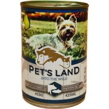 PET'S LAND Pet&#039;s Land Dog konzerv sertéshússal, hallal és körtével (48 x 415 g) 19.92 kg kutyaeledel