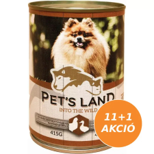 PET'S LAND Pet s Land Dog Konzerv Baromfi 12x415g kutyaeledel