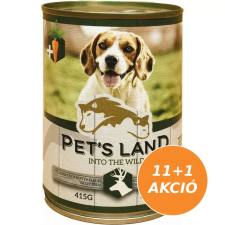 PET'S LAND Pet s Land Dog Konzerv Vadashús répával 12x415g kutyaeledel