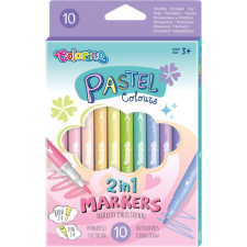 Peter Pen Kft. Colorino School Pastel 10db-os kétvégű filctoll készlet filctoll, marker