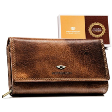  Peterson Női Bőr Pénztárca PTN-219-BMVT-3524 BR.- Barna-