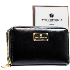  Peterson Női Pénztárca -PTN 007-SF7-2776 BLACK- Fekete