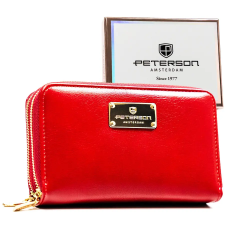  Peterson Női Pénztárca -PTN 007-SF7-2783 RED- Piros pénztárca