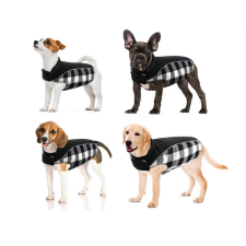 PetGear Kutyaruha - Tépőzáras kifordítható mellény - Fehér kockás - 2XL kutyaruha