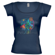  Petissimo Jungle női póló - kék S-M női póló