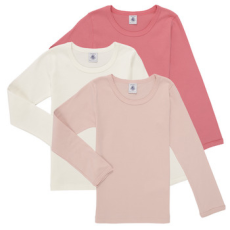 Petit bateau Hosszú ujjú pólók TSML X3 Rózsaszín 8 éves