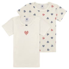 Petit bateau Rövid ujjú pólók TSMC X2 Fehér 8 éves