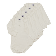 Petit bateau Ruhák BODY US ML PACK X5 Fehér 1 hónapos