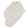 Petit bateau Ruhák BODY US ML PACK X5 Fehér 6 hónapos