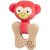 Petit Collage Teether Monkey rágóka 1 db