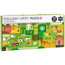 Petit Collage Útvesztő és puzzle Farm puzzle, kirakós