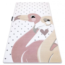 PETIT szőnyeg FLAMINGOS Flamingók szív krém 80x150 cm lakástextília