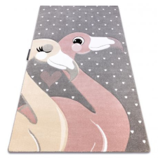 PETIT szőnyeg FLAMINGOS Flamingók szív szürke 120x170 cm lakástextília