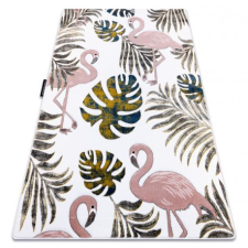 PETIT szőnyeg GARDEN Flamingók A MONSTERA LEVEL krém 80x150 cm lakástextília