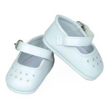Petitcollin fehér szandál (27 cm-es babához) játékbaba felszerelés