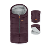  PETITE&MARS Téli szett Jibot 3in1 bundazsák + kézmelegítő kesztyű babakocsira Jasie Mysterious Plum