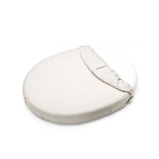  Petite &amp; Mars Vízhatlan lepedő ovális kiságyakhoz Soft Dream Oval 84x50 White babaágynemű, babapléd