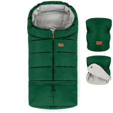 Petite&Mars Jibot 3in1 Téli bundazsák + Jasie kézmelegítő szett - Juicy Green babakabát, overál, bundazsák