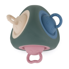 Petite&Mars Petite&amp;Mars Pop Up Triangle Szilikon játék, Misty Green 10hó+ készségfejlesztő