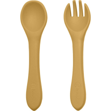 Petite&Mars Take&Match Silicone Cutlery étkészlet Intense Ochre 6 m+ 2 db babaétkészlet