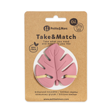 PetiteMars Petite &amp; Mars Szilikon rágóka TAKE&amp;MATCH Dusty Rose 0m+ rágóka