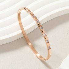 Petronella nemesacél karkötő rosegold karkötő