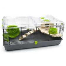 PETS Trudy Natura teljesen felszerelt hörcsögketrec – zöld (58x32x27 cm) ketrec, szállítóbox rágcsálóknak