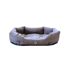 PETSY BOBÍK pamut kutyafekhely - barnás-szürke - 75 cm szállítóbox, fekhely kutyáknak