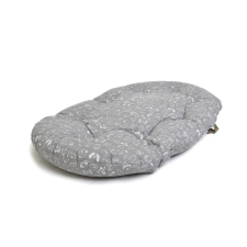 PETSY Petsy Max pamut kutyapárna 80 cm, szürke/fehér mintás szállítóbox, fekhely kutyáknak