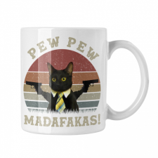 Pew-Pew Madafakas (17 féle) - Fehér Bögrék bögrék, csészék