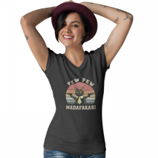  Pew-Pew Madafakas - Női V Nyakú Póló női póló