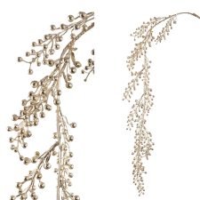  Pezsgő színű elegáns dekorág finom bogyós díszítéssel dekoráció