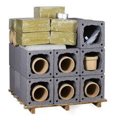  PGM 16cm átmérő/5m magas, 3 rétegű szigetelt kéményrendszer (PGM16-5) hűtés, fűtés szerelvény