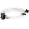 PHANTEKS 6+2-Pin PCIe 50cm hosszabbító - sleeved white (PH-CB8V_WT)