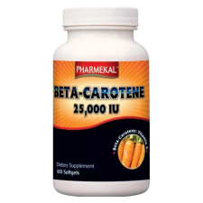 Pharmekal Beta-carotene 25,000IU lágykapszula 100db vitamin és táplálékkiegészítő