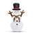 Phenom Phenom karácsonyi Felfújható hóember - 160 cm - IP44 - 1 LED - hálózati - 58060G kültéri felfújható karácsonyi hóember