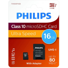  Philips 16GB microSDHC Class10 UHS-I U1 + adapterrel memóriakártya