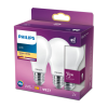 Philips 2 db LED izzó készlet E27 A60 8,5W = 75W 1055lm 2700K melegszálas Tejszerű PHILIPS
