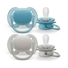 Philips AVENT játszócumi Ultrasoft Premium neutral 6-18hó fiús 2db cumi