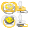 Philips Avent Philips AVENT játszócumi - ultra air 6-18hó neutral 2db citrus
