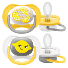 Philips Avent Philips AVENT játszócumi - ultra air 6-18hó neutral 2db citrus cumi