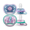 Philips Avent Philips AVENT SCF085/61 Játszócumi Ultra air Mintás 6-18hó lányos (tenger), 2db