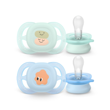 Philips AVENT SCF075/04 Ultra start játszócumi mintás 0-2hó, fiús (2 db) cumi