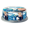 Philips CD-R80IW 80'/700MB írható lemez nyomtatható hengeres 25db/cs (cdrw25h)