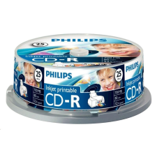 Philips CD-R80IW 80'/700MB írható lemez nyomtatható hengeres 25db/cs (cdrw25h) írható és újraírható média